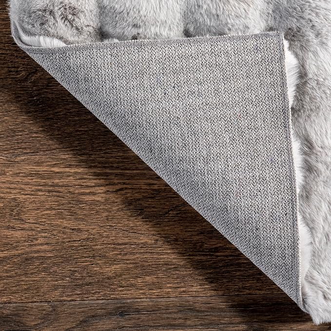 nuLOOM Jeni Silver Checkered Washable Runner Rug - Image 5