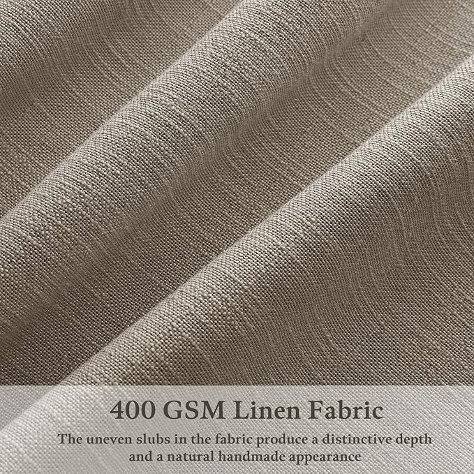 Burlywood Pinch Pleated Extra Long Semi Sheer Curtains 105 Inches Long 50W | - Image 3