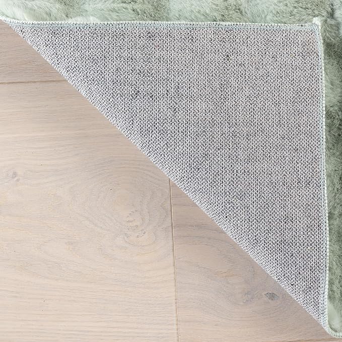 nuLOOM Jeni Green Checkered Washable Area Rug - Image 4