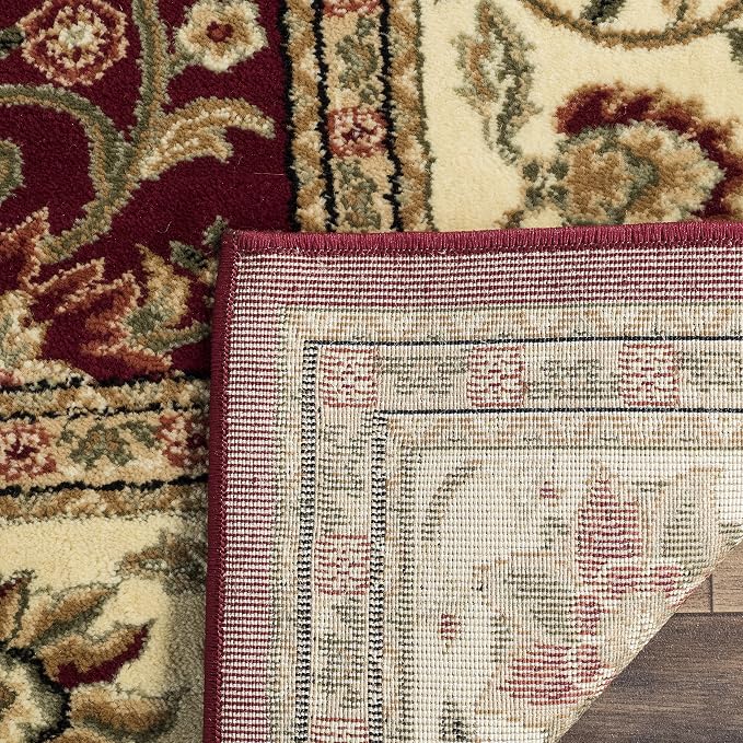 SAFAVIEH Lyndhurst Area Rug 6x8, Traditional Red & Ivory LNH212F - Image 6